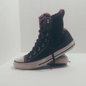Boys Converse Plaid size 2.5